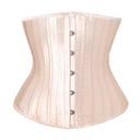 Satin Fishbone Corset Waist Cincher Shapewear Shorts