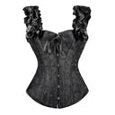 Women's Double Straps Buckle Corset Bust Lifting Shapewear Shorts