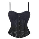 Tulle Breathable Hollow-out Court Style Corset Shapewear Shorts