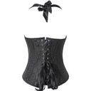 Black Sexy Jacquard Court Style Corset Waist Shapewear Shorts