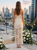 Tulle Strapless Mermaid Long Wedding Guest Dresses