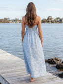 Satin Strapless A Line Long Wedding Guest Dresses